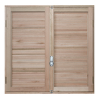 Janela Veneziana de Abrir Madeira Eucalipto EWK 140 1,20x1,20m Rondosul