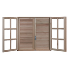 Janela Veneziana de Abrir Madeira Eucalipto EWK 150 1,20x1,20m Rondosul