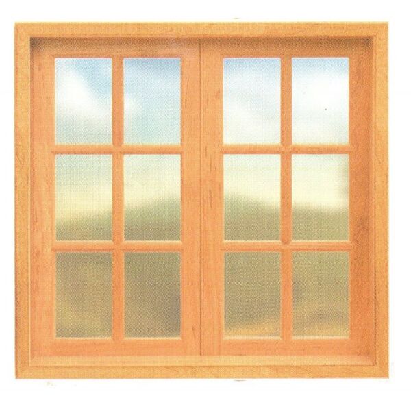 Janela De Abrir Vidrinho - Madeira Maciça - Angelim Medida Fi