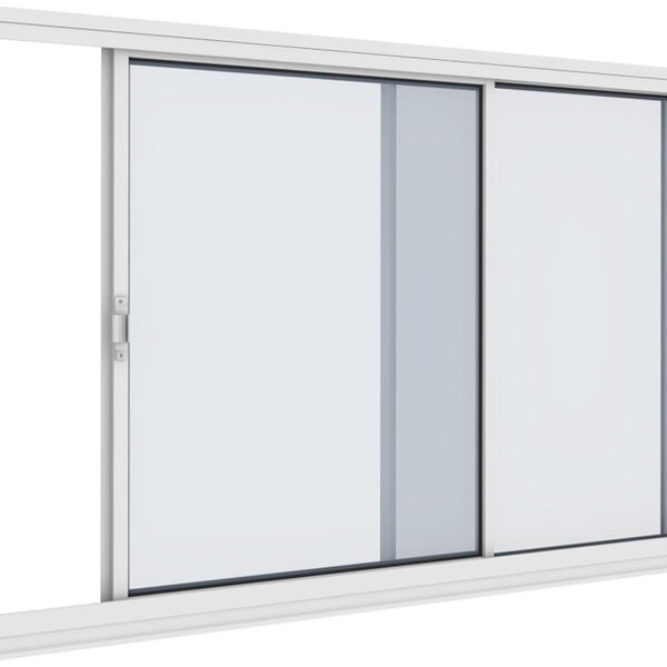 Janela De Aço 100 Cm X 100 Cm 2 Folhas - Cor: Branco Branco