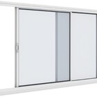 Janela De Aço 100 Cm X 100 Cm 2 Folhas - Cor: Preto Marrom