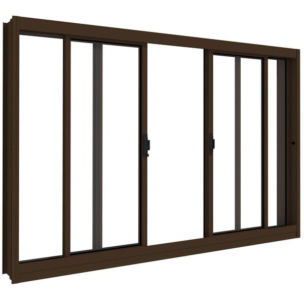 Janela De Aço 100x120cm 4 Folhas Vitrolar - Cor: Branco Bronze