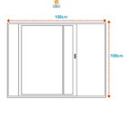 Janela De Aço 100x150cm 2 Folhas - Cor: Branco Branco