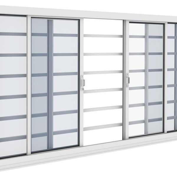 Janela De Aço 100x150cm 4 Folhas Ambiente Principal Sala De E