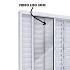 Janela De Aço Com Grade Lucasa Facilita Branco