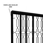 Janela De Aço Com Grade Lucasa Facilita Preto