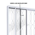 Janela De Aço Com Grade Mosaico E Fecho Embutido Facilita Luc