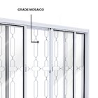 Janela De Aço Com Grade Mosaico E Fecho Embutido Facilita Luc