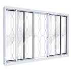 Janela De Aço Com Grade Mosaico E Fecho Embutido Facilita Luc