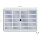 Janela De Aço De Correr 100x120cm 4 Folhas Minas Sul Mgm Bran