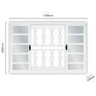 Janela De Aço De Correr 100x150cm 4 Folhas Com Grade Minas Su