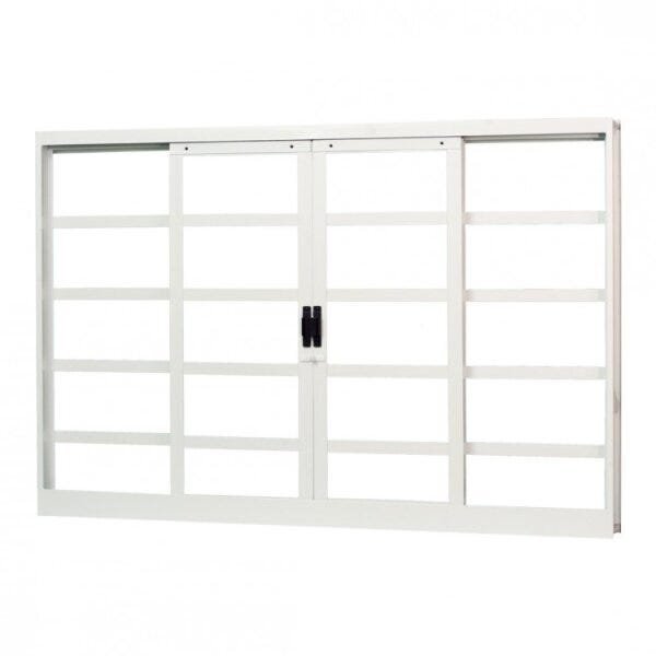 Janela De Aço De Correr 120x150cm 4 Folhas Minas Sul Mgm Bran