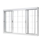 Janela De Aço De Correr Central 100x120cm 4 Folhas Com Grade