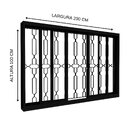 Janela De Aço De Correr Central 100x200cm Lucasa Facilita Pre