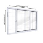 Janela De Aço De Correr Lucasa Facilita Branco