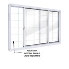 Janela De Aço De Correr Lucasa Facilita Branco