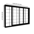 Janela De Aço De Correr Lucasa Facilita Preto