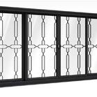 Janela De Aço Galvanizado Preto Gold 04 Folhas Com Grade Elo