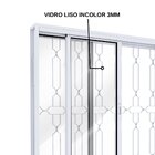 Janela De Aço Grade Mosaico E Fecho Embutido Facilita Lucasa