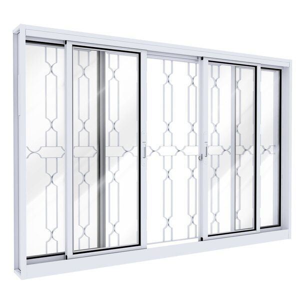 Janela De Aço Grade Mosaico E Fecho Embutido Facilita Lucasa