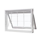 Janela De Aço Maxim-ar 50x50cm Com Grade Quadriculada E Vidro