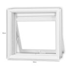 Janela De Aço Maxim-ar 50x50cm Minas Sul Mgm Branco