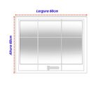 Janela De Aço Maxim-ar 60x60cm Com Grade Minas Sul Mgm Branco