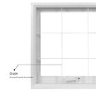 Janela De Aço Maxim-ar 60x60cm Com Grade Minas Sul Mgm Branco