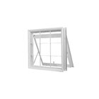 Janela De Aço Maxim-ar 60x60cm Com Grade Minas Sul Mgm Branco