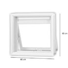 Janela De Aço Maxim-ar 60x80cm Minas Sul Mgm Branco
