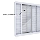 Janela De Aço Veneziana 6 Folhas Com Grade 100x200 Lucasa Bra