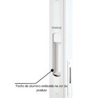 Janela De Aço Veneziana 6 Folhas Com Grade Quadrada E Fecho E