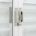 Janela De Aço Veneziana Central 100x150cm 6 Folhas Com Grade