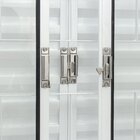 Janela De Aço Veneziana Central 100x200cm 6 Folhas Com Grade