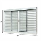 Janela De Aço Veneziana Central 100x200cm 6 Folhas Com Grade