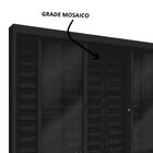 Janela De Aço Veneziana Com Grade Lucasa Facilita Preto