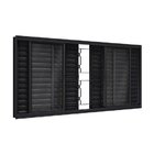 Janela De Aço Veneziana Com Grade Mosaico 6 Folhas 100x120cm