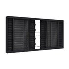 Janela De Aço Veneziana Com Grade Mosaico 6 Folhas 100x150cm