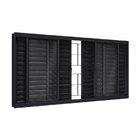 Janela De Aço Veneziana Com Grade Quadrada 6 Folhas 100x150cm