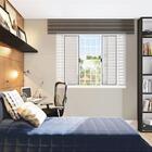 Janela De Aço Veneziana De Correr 100x100cm 6 Folhas Com Grad