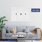 Janela De Aço Veneziana De Correr 100x100cm 6 Folhas Minas Su