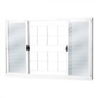 Janela De Aço Veneziana De Correr 100x120cm 6 Folhas Com Grad