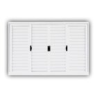 Janela De Aço Veneziana De Correr 100x120cm 6 Folhas Minas Su