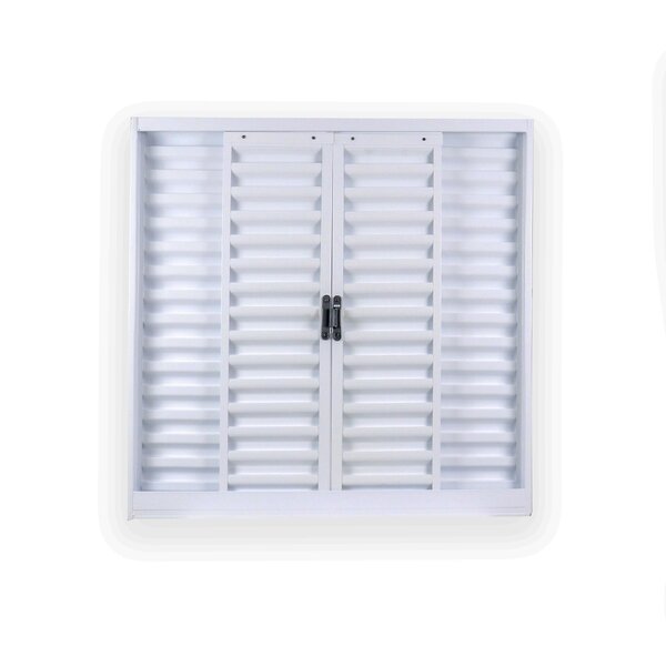 Janela De Aço Veneziana De Correr 100x150cm 4 Folhas Com Grad