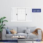 Janela De Aço Veneziana De Correr 100x150cm 6 Folhas Com Grad