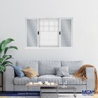 Janela De Aço Veneziana De Correr 120x200cm 6 Folhas Com Grad