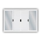 Janela De Aço Veneziana De Correr 120x200cm 6 Folhas Minas Su