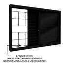 Janela De Aço Veneziana De Correr Lateral 3 Folhas Com Grade