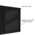 Janela De Aço Veneziana De Correr Lateral 3 Folhas Com Grade