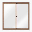Janela De Alumínio 02 Folhas Amadeirado Classic - 120x140